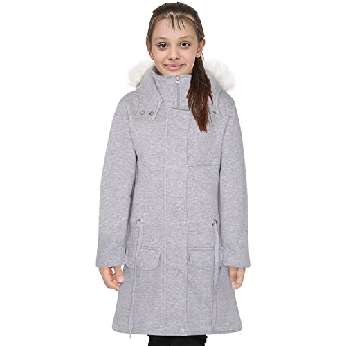 A2Z 4 Kids® Kinder Mantel Mädchen Vlies Padded Jacke Wattiert - Fleece Padded Jacket Grey 9-10 von A2Z 4 Kids