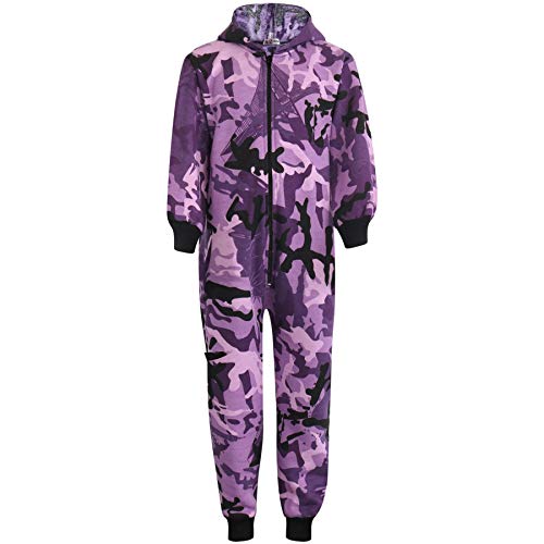 A2Z 4 Kids Kinder Strampelanzug Mädchen Jungen Violett Designer - A2Z Camo Onesie Purple._7-8 von A2Z 4 Kids