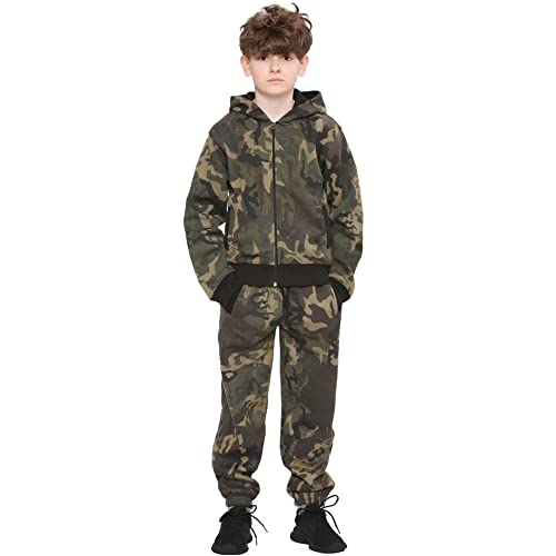 A2Z 4 Kids Kinder Trainingsanzug Jungen Mädchen Designer Camouflage - T.S A2Z Camo Green 11-12 von A2Z 4 Kids