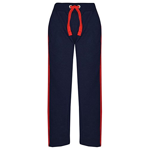 A2Z 4 Kids® Kinderhose Jungen Mädchen Kontrast Trimmen - Trouser Contrast Trim Navy 7-8 von A2Z 4 Kids