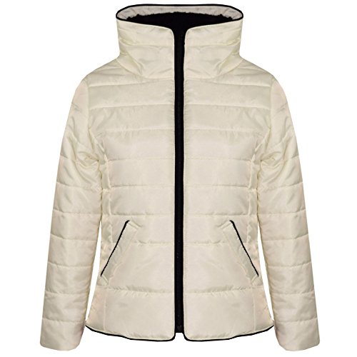 A2Z 4 Kids® Mädchen JACKE Kinder Stilvoll Wattiert Puffer Bubble - Puffer Natasha Jacket Cream 5-6 von A2Z 4 Kids