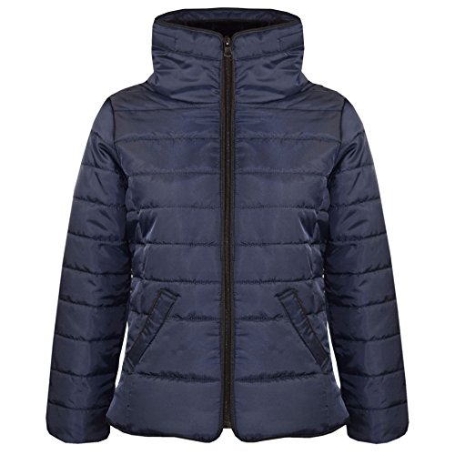 A2Z 4 Kids® Mädchen JACKE Kinder Stilvoll Wattiert Puffer Bubble - Puffer Natasha Jacket Navy 7-8 von A2Z 4 Kids