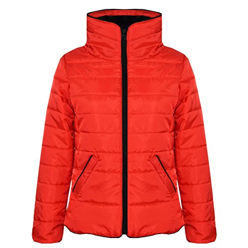 A2Z 4 Kids® Mädchen Jacke Kinder Stilvoll Wattiert Puffer Bubble - Puffer Natasha Jacket Red 7-8 von A2Z 4 Kids