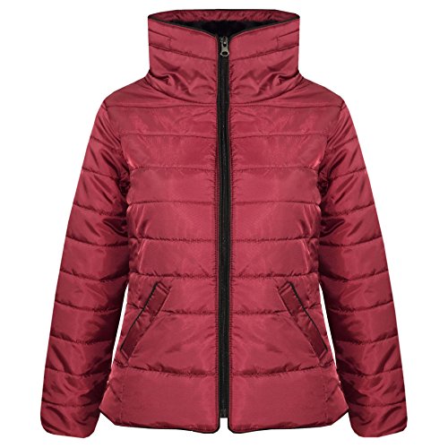 A2Z 4 Kids® Mädchen JACKE Kinder Stilvoll Wattiert Puffer Bubble - Puffer Natasha Jacket Wine 13 von A2Z 4 Kids