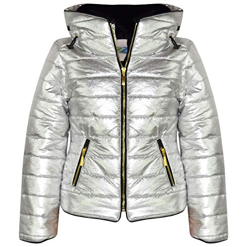 A2Z 4 Kids Mädchen Jacke Kids Stilvolle Gepolsterte Puffer Bubble Pelz - Puffer Jacket Foil 11-12 von A2Z 4 Kids