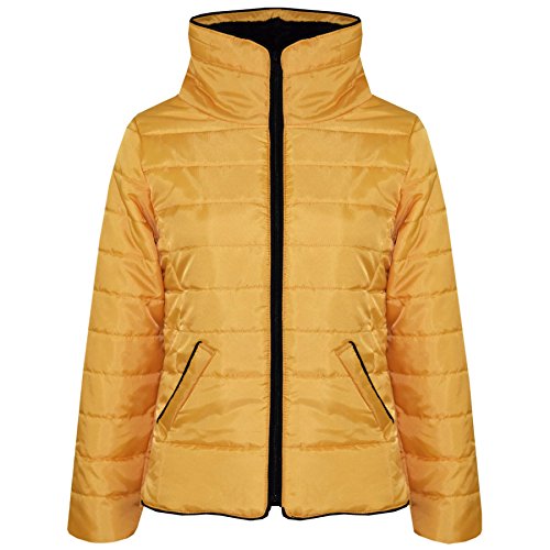 A2Z 4 Kids® Mädchen JACKE Kinder Stilvoll Wattiert Puffer Bubble - Puffer Natasha Jacket Gold 13 von A2Z 4 Kids