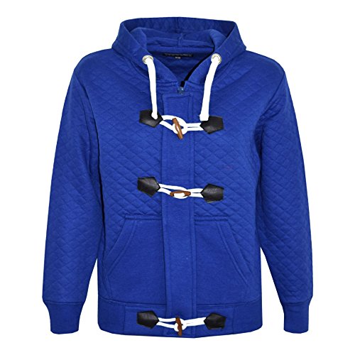 A2Z 4 Kids® Mädchen Jungen Duffel Hoodie Kinder Gesteppt Vlies - Duffel Hoodie Quilted Royal 7-8 von A2Z 4 Kids