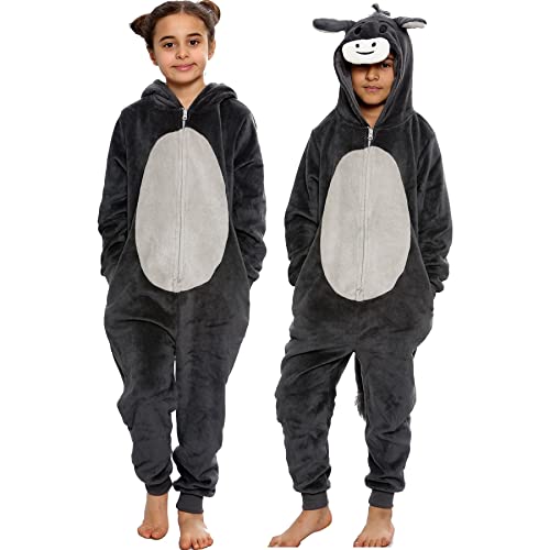 A2Z 4 Kids® Mädchen & Jungen Tier Strampelanzug EIN Stück Super Weich Esel Pyjama - E.Soft Donkey._7-8 von A2Z 4 Kids