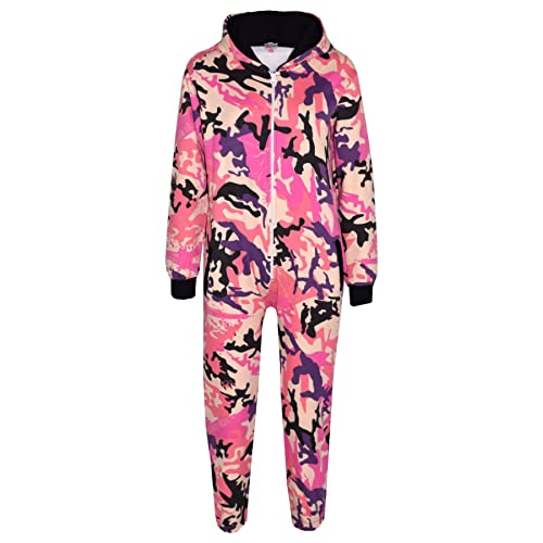 A2Z 4 Kids ® Kinder Vlies Strampelanzug Mädchen Jungen Designer - Fleece Onesie A2Z Camo Baby Pink 7-8. von A2Z 4 Kids