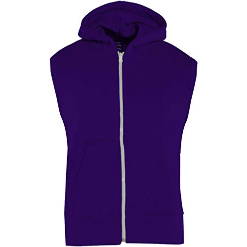 A2Z 4 Kids À capuche Gilet Veste Tissu Pas Manche Fermeture éclair - Gilet Purple 7-8 von A2Z 4 Kids