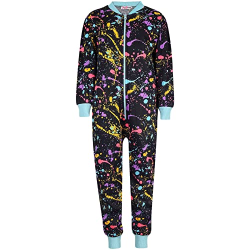 A2Z 4 Kids Baumwolle Onesie Für Kinder Strampelanzug Pyjama - Cotton 240 Onesie Aqua 13 von A2Z 4 Kids