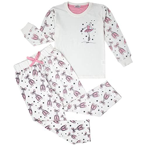 A2Z 4 Kids Dancing Girl Aufdruck Kinder PJs 2 Stück Baby Rosa Baumwolle Satz Nachtwäsche - PJS 168 Dance Baby Pink._11-12 von A2Z 4 Kids