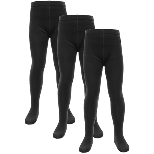 A2Z 4 Kids Filles Coton Riche Uniforme École Collants -UF Tights Black 3 Pack 13. von A2Z 4 Kids