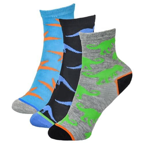A2Z 4 Kids Jungen Bambus Socken - Socks AZ137 Dinosaur 3 Pack 2-3 von A2Z 4 Kids