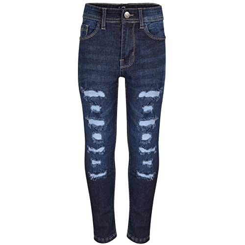 A2Z 4 Kids Kinder Jungen Jeans Denim Zerrissen Komfort Dehnbar - Jeans JN58 Dark Blue 6-7 von A2Z 4 Kids
