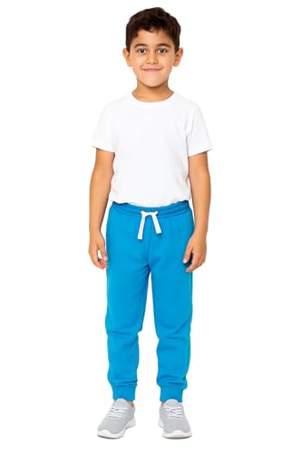 A2Z 4 Kids Jungen Mädchen Jogger Jogginghose Trainingshose - Fleece Trouser Blue 7-8 von A2Z 4 Kids