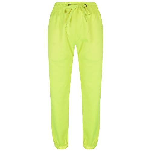 A2Z 4 Kids Jungen Mädchen Jogger Jogginghose Trainingshose - Fleece Trouser Neon Green 7-8 von A2Z 4 Kids