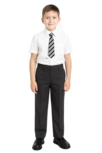 A2Z 4 Kids Jungen Schmucklos Jet Schwarz Schule Uniform - Boys UF Pant 780 Jet Black 7-8 von A2Z 4 Kids