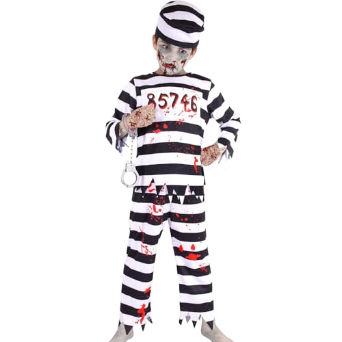 A2Z 4 Kids Jungen Zombie Häftling Halloween Set Blutig - Zombie Prisoner Set 345._12-14 von A2Z 4 Kids