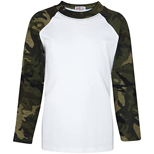 A2Z 4 Kids Jungs Plain Lang Ärmel Lightweight Sportbekleidung - T Shirt PL425 Camo Green 11-12 A2Z 4 Kids Jungs Plain Lang Ärmel Lightweight Sportbekleidung - T Shirt PL425 Camo Green 11-12 von A2Z 4 Kids