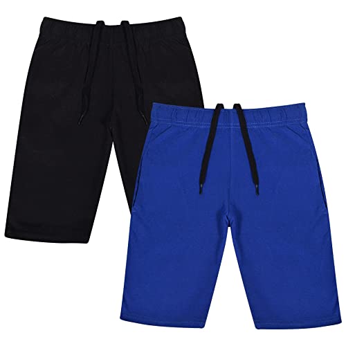 A2Z 4 Kids Jungs Shorts Baumwoll Stretch Lässig Sommer Knielang - Shorts S07 B/Royal 2 Pack 7-8 von A2Z 4 Kids