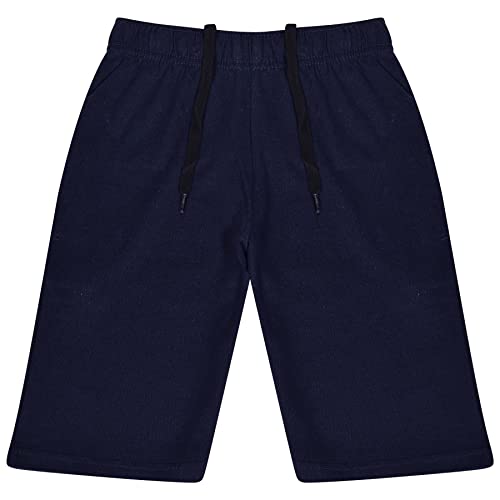 A2Z 4 Kids Jungs Shorts Baumwoll Stretch Lässig Sommer Knielang - Shorts S07 Navy 9-10 von A2Z 4 Kids