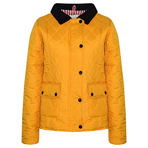 A2Z 4 Kids Kinder Jacke Mädchen Gesteppt Gepolsterter - Girls Quilted Jacket 038 Mustard 11-12. von A2Z 4 Kids