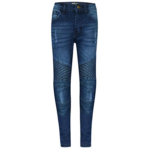 A2Z 4 Kids Kinder Jungen Dehnbar Jeans Designer Zerrissene - Boys Jeans J501 Mid Blue 5-6 von A2Z 4 Kids