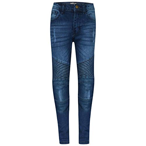 A2Z 4 Kids Kinder Jungen Dehnbar Jeans Mid Blau Designer - Boys Jeans J501 Mid Blue_11-12 von A2Z 4 Kids