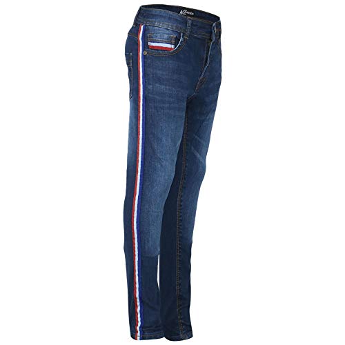 A2Z 4 Kids Kinder Jungen Dünn Jeans Designer Denim Kontrast Taped - Jeans JN60 Dark Blue 13 von A2Z 4 Kids