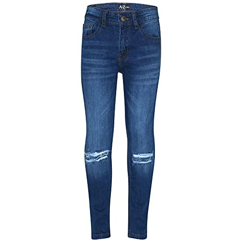 A2Z 4 Kids Jungs Jeans Knie Knie Ripped Denim - Jeans JN55 Light Blue 13 von A2Z 4 Kids