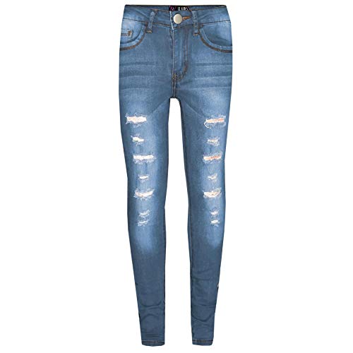 A2Z 4 Kids Kinder Jungen Jeans Denim Zerrissen Komfort Dehnbar - Jeans JN58 Light Blue 9-10 von A2Z 4 Kids