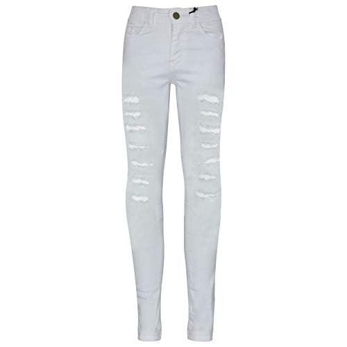 A2Z 4 Kids Kinder Jungen Jeans Denim Gerippt - Jeans JN58 White 9-10 von A2Z 4 Kids