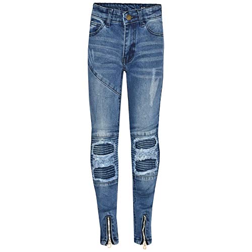 A2Z 4 Kids Kinder Jungen Mädchen Dehnbar Jeans Designer - Girls Jeans JN27 Mid Blue 9-10 von A2Z 4 Kids