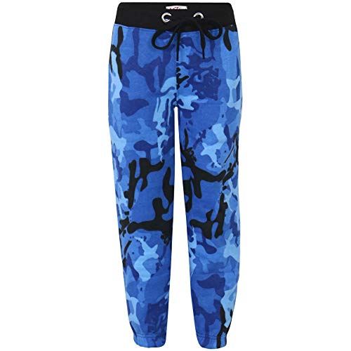 A2Z 4 Kids Kinder Jungen Mädchen Jogging Hose Jogging - Fleece Trouser Camo Blue 11-12 von A2Z 4 Kids