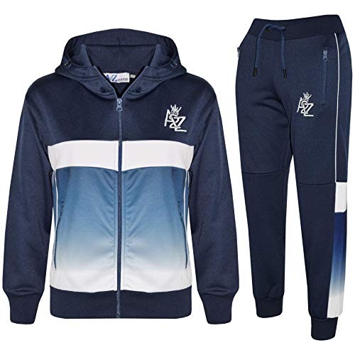 A2Z 4 Kids Kinder Jungen Mädchen Trainingsanzug 3D Digital Zwei Tone Gradient - T.S 307 Navy 5-6 von A2Z 4 Kids