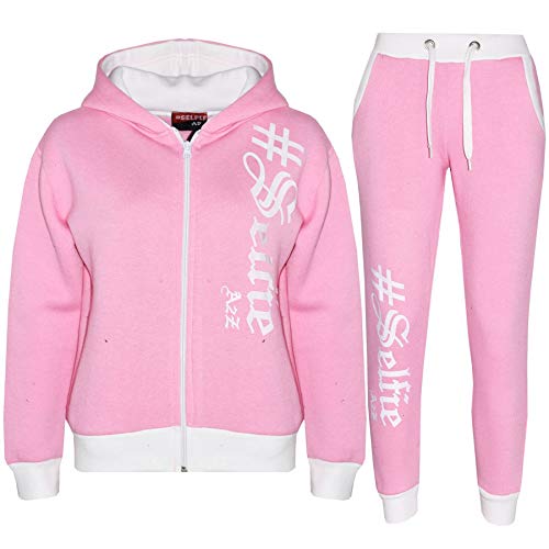 A2Z 4 Kids Kinder Jungen Mädchen Trainingsanzug Designer A2Z #Selfie Mit Kapuzen - T.S Selfie 002 Baby Pink_.5-6 von A2Z 4 Kids