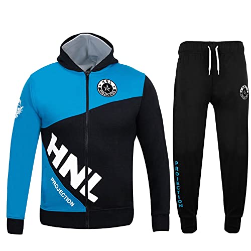 A2Z 4 Kids Kinder Jungen Trainingsanzug Voll Trainingsanzug Kontrast Getäfelt - T.S HNL Dady Blue Black._13 von A2Z 4 Kids