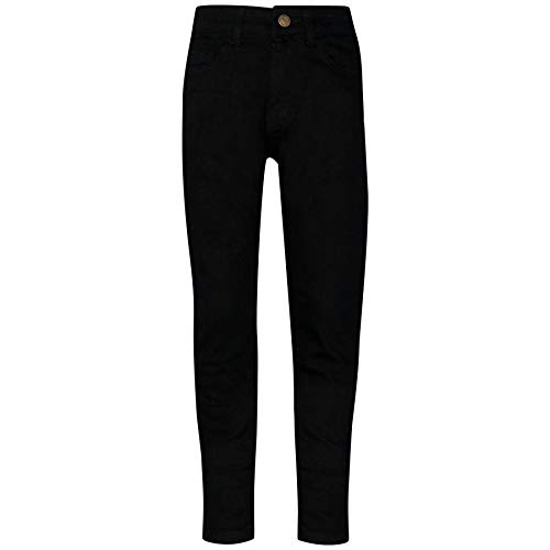 A2Z 4 Kids Kinder Mädchen Dünn Jeans Designer Denim - Girls Jeans JN25 Jet Black 13-14 von A2Z 4 Kids