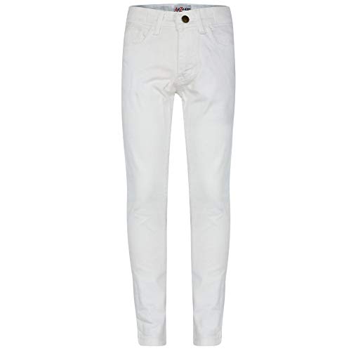 A2Z 4 Kids Mädchen Skinny Jeans Komfort Strecken Denim Hose Fit - Girls Jeans JN25 White 9-10 von A2Z 4 Kids