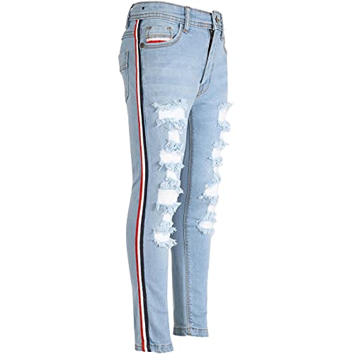 A2Z 4 Kids Kinder Mädchen Dünn Jeans Designer Denim - JeansM618 Light Blue 11-12 von A2Z 4 Kids