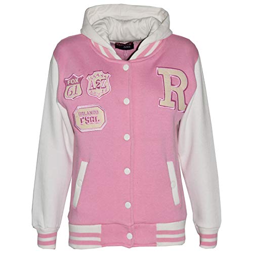 A2Z 4 Kids Mädchen Baseball Kapuzen Baby Rosa R Mode NYC/FOX - B.B Baby Pink_5-6 von A2Z 4 Kids