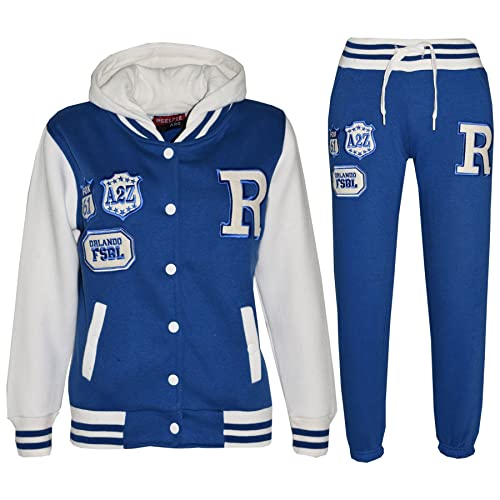 A2Z 4 Kids Kinder Mädchen Jungen Baseball FOX Trainingsanzug - B.B Tracksuit Royal Blue 13 Years von A2Z 4 Kids