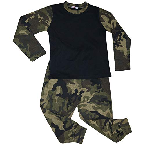 A2Z 4 Kids Kinder Mädchen Jungen Camo Grün Pyjama Designer - PJS Plain 175 Camo Green._13 von A2Z 4 Kids