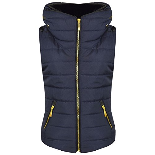 A2Z 4 Kids Kinder Mädchen Jungen Designer Ärmellose Mit Kapuze - Gilet Puffer 466 Navy 11-12 von A2Z 4 Kids