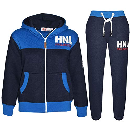 A2Z 4 Kids Kinder Mädchen Jungen Designers Trainingsanzug - T.S HNY 96 Navy & Royal 9-10 von A2Z 4 Kids