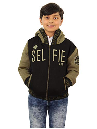 A2Z 4 Kids Kinder Mädchen Jungen Jacken Khaki Designer #Selfie Gestickent - Jacket Selfie 004 Khaki_13 von A2Z 4 Kids