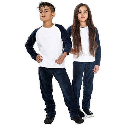 A2Z 4 Kids Kinder Mädchen Jungen Plain Marineblau Pyjama Extra - PJS 179 Navy._7-8 von A2Z 4 Kids
