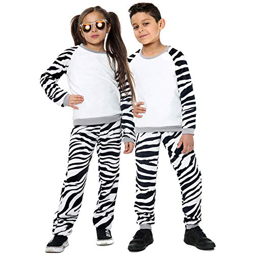 A2Z 4 Kids Kinder Mädchen Jungen Pyjama Extra Weich Loungewear Nachtwäsche - PJS 180 Zebra 7-8 von A2Z 4 Kids