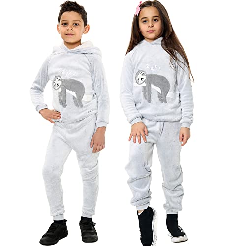 A2Z 4 Kids Kinder Mädchen Jungen Pyjama Faultier Extra weich Loungewear - PJS 178 Sloth._7-8 von A2Z 4 Kids